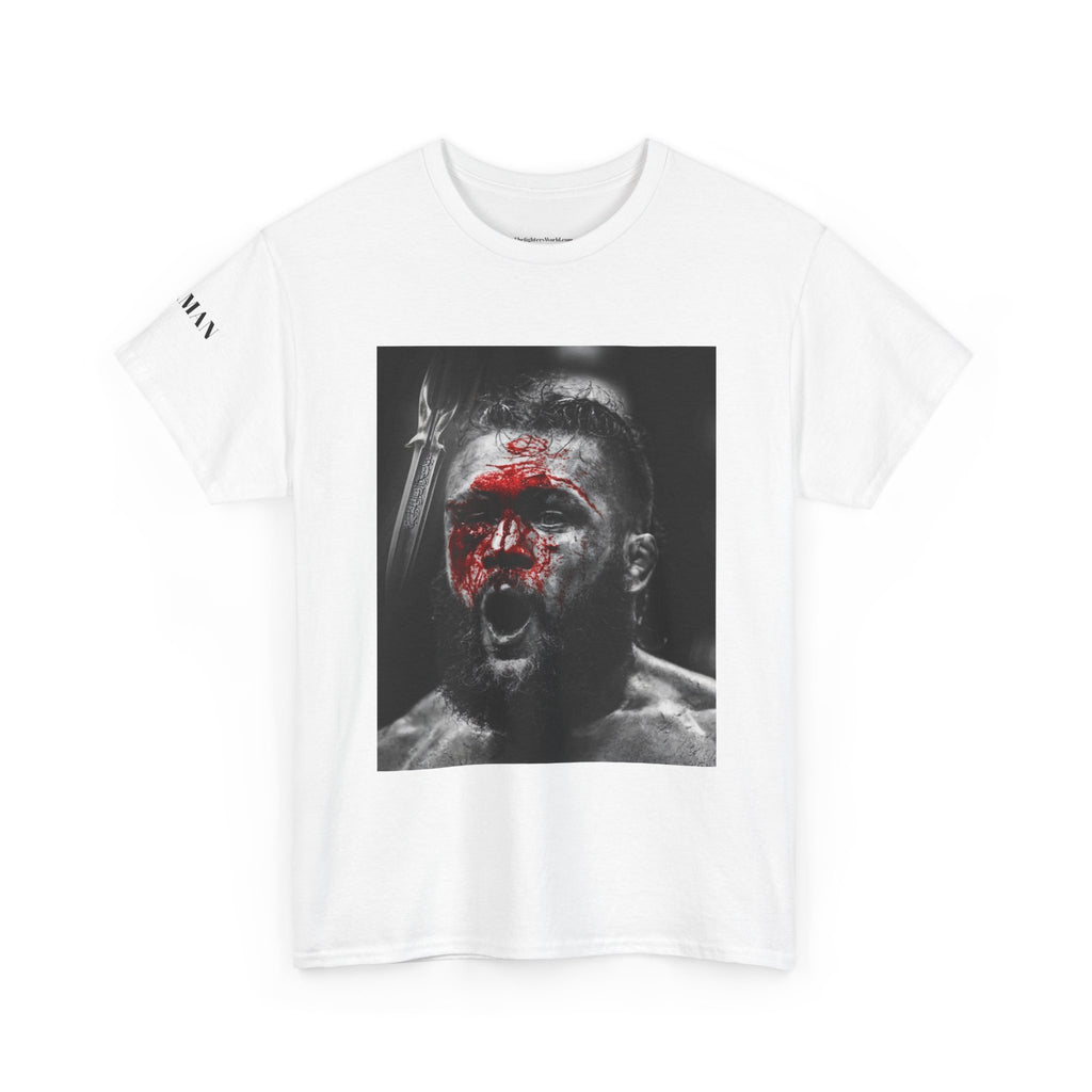 Azerbaijan Flag Tee — Gritty Warrior Portrait Graphic T-Shirt