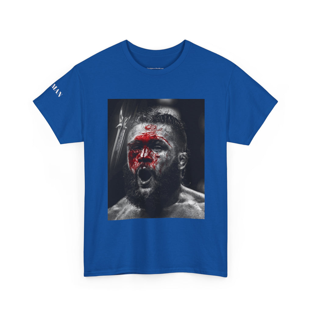 Azerbaijan Flag Tee — Gritty Warrior Portrait Graphic T-Shirt