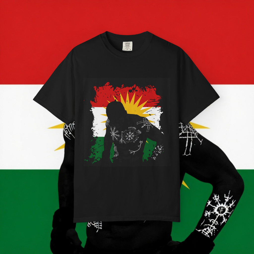 Kurdistan Flag Silhouette T-Shirt — Kurdish Pride Graphic Tee