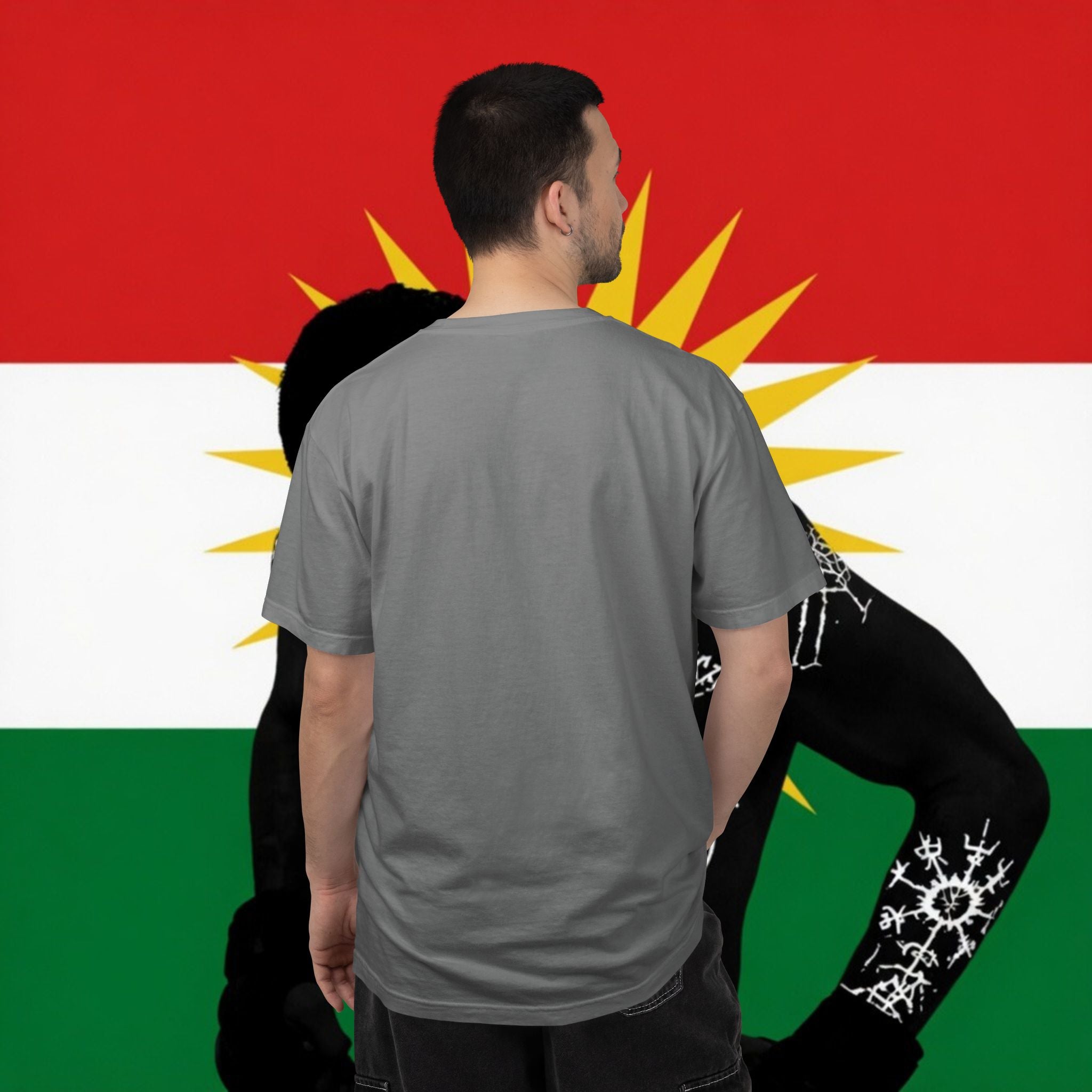 Kurdistan Flag Silhouette T-Shirt — Kurdish Pride Graphic Tee