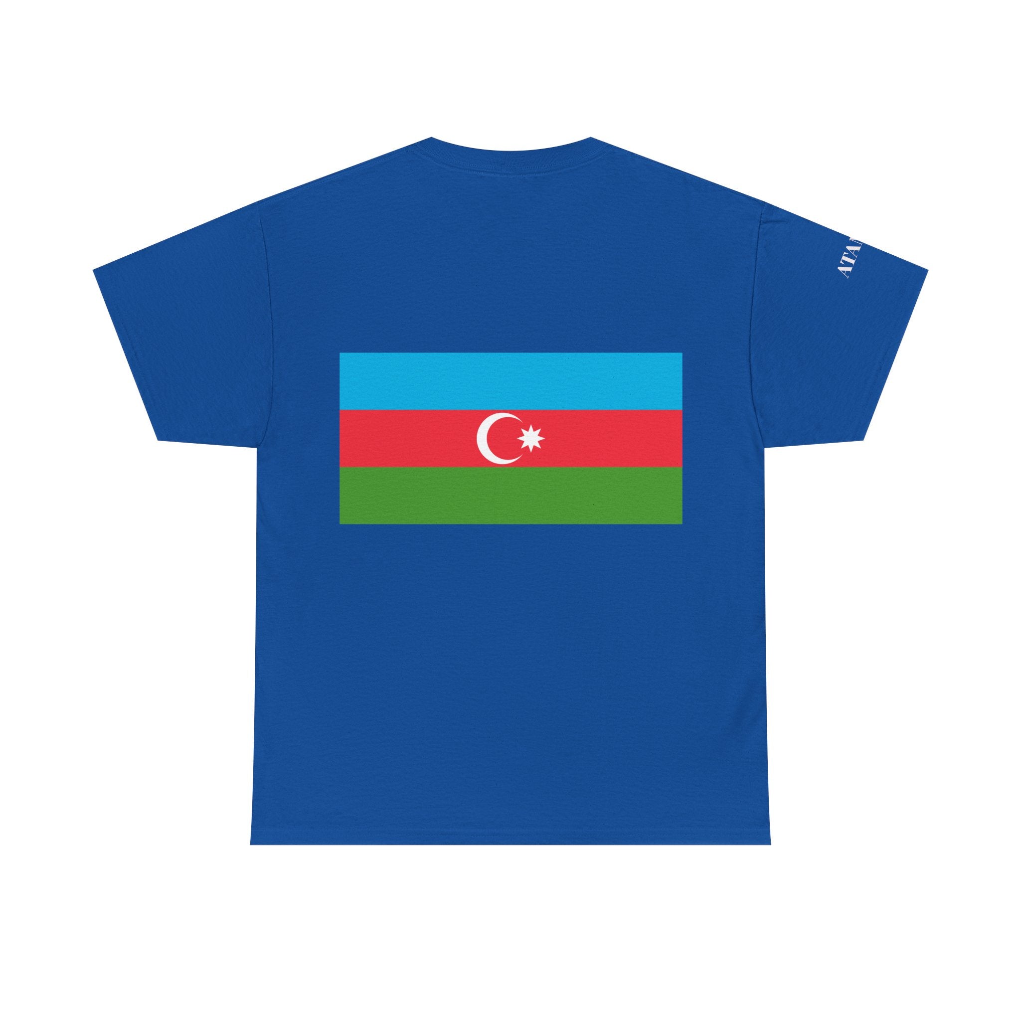 Azerbaijan Flag Tee — Gritty Warrior Portrait Graphic T-Shirt