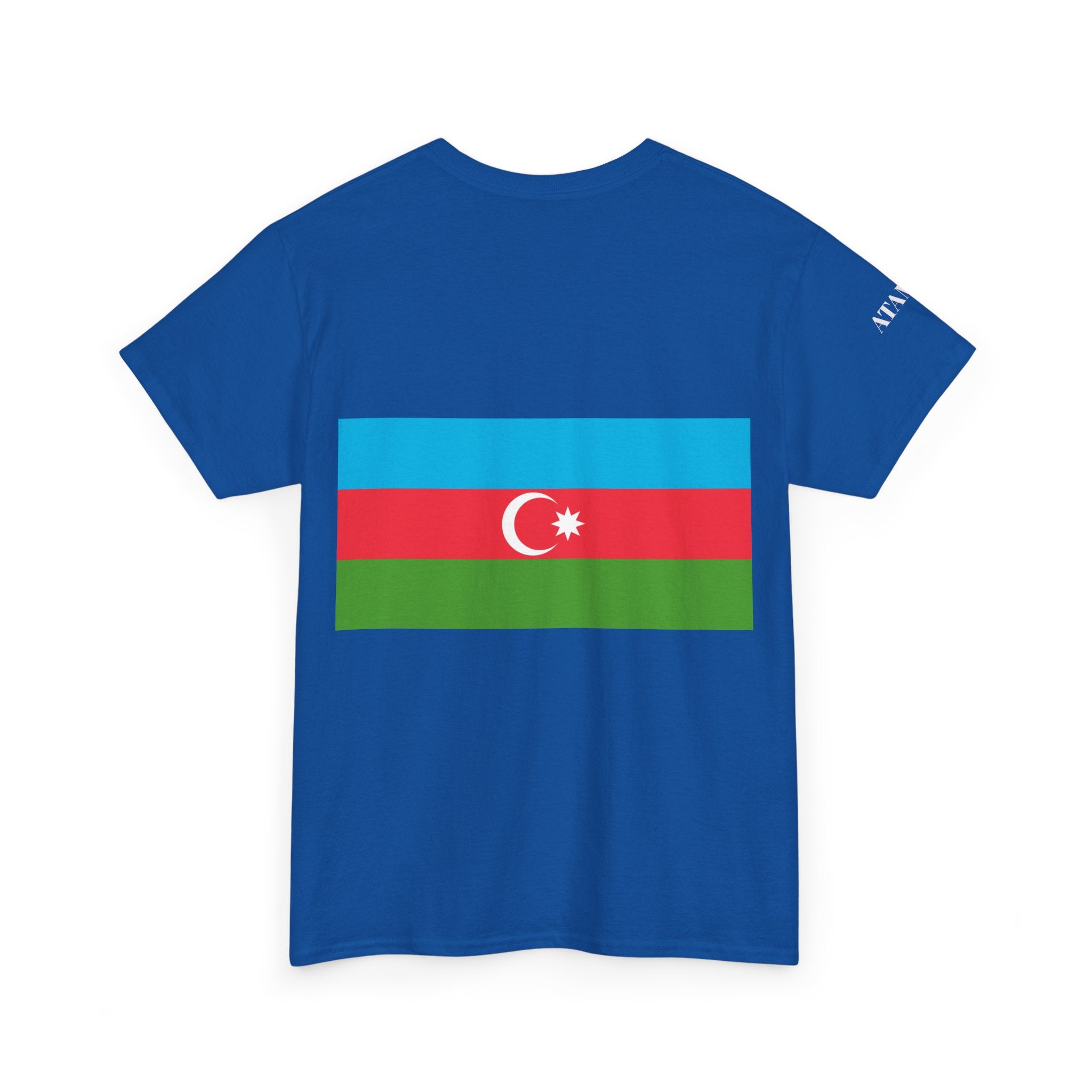 Azerbaijan Flag Tee — Gritty Warrior Portrait Graphic T-Shirt