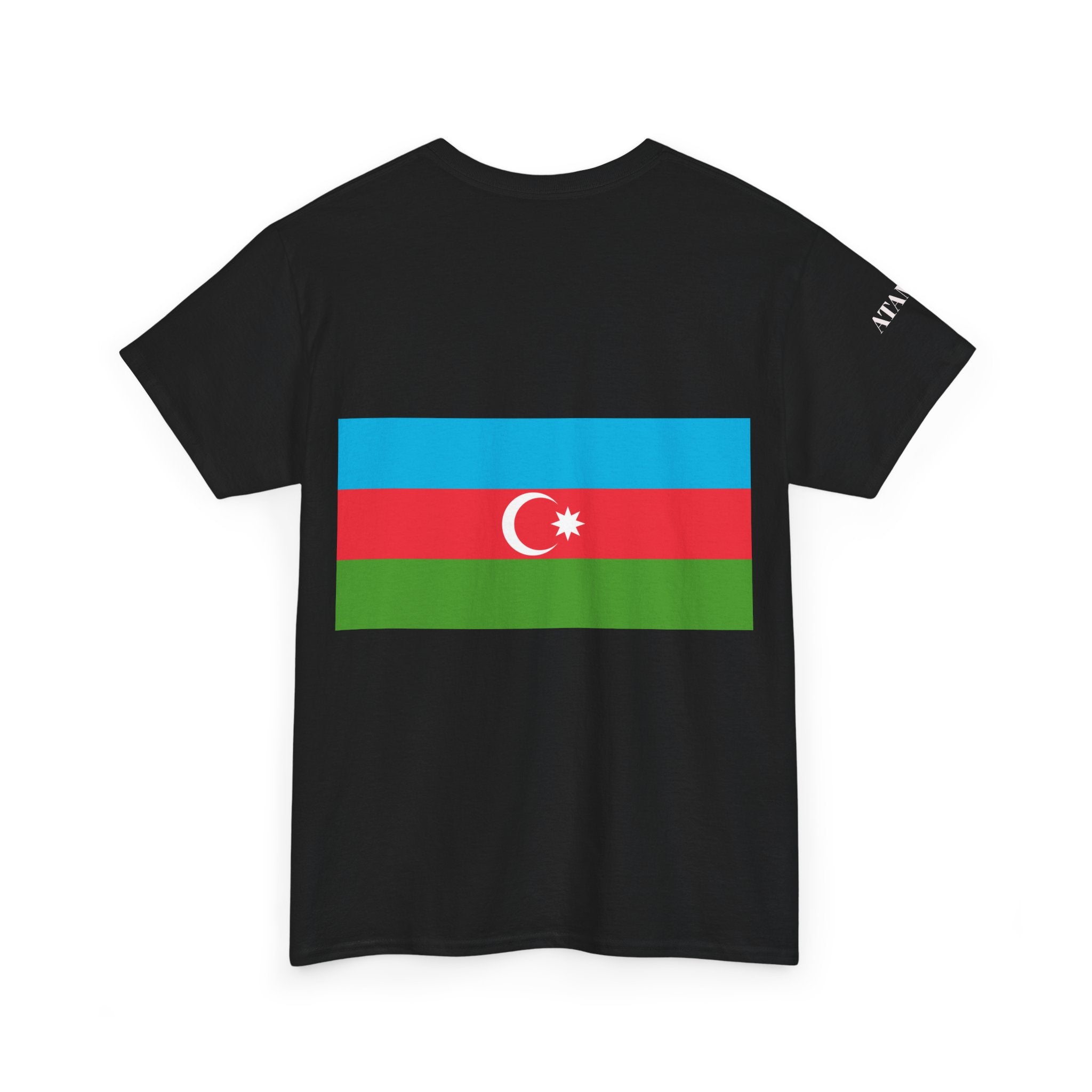Azerbaijan Flag Tee — Gritty Warrior Portrait Graphic T-Shirt