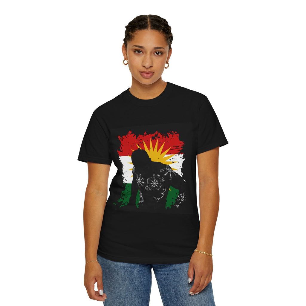 Kurdistan Flag Silhouette T-Shirt — Kurdish Pride Graphic Tee