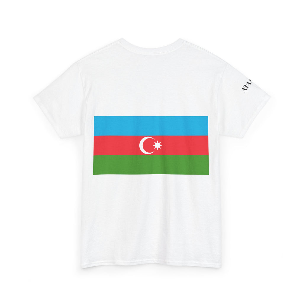 Azerbaijan Flag Tee — Gritty Warrior Portrait Graphic T-Shirt
