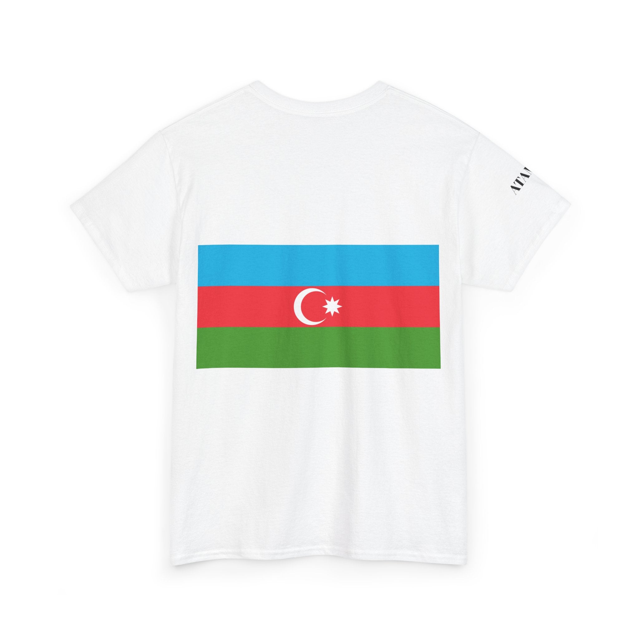 Azerbaijan Flag Tee — Gritty Warrior Portrait Graphic T-Shirt