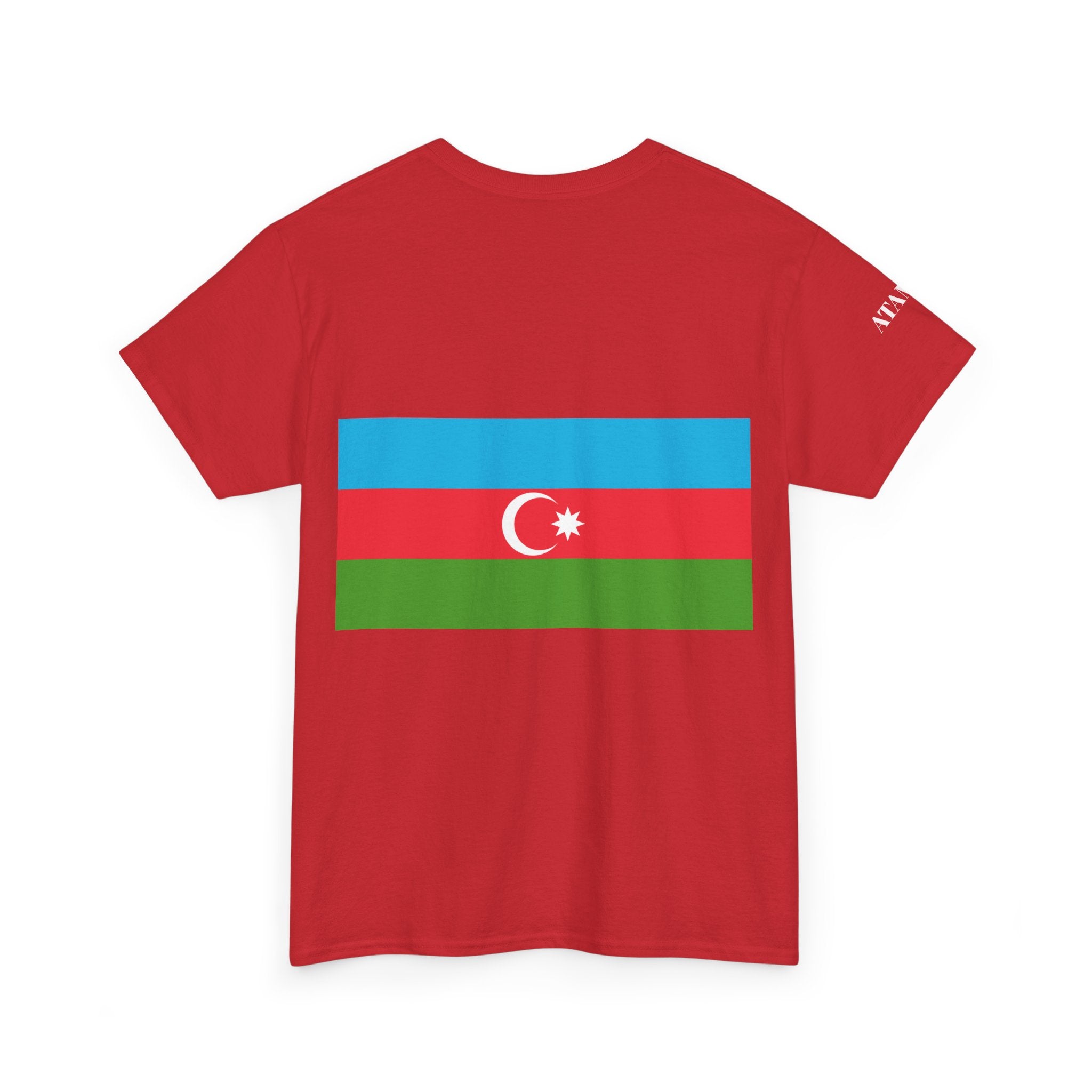 Azerbaijan Flag Tee — Gritty Warrior Portrait Graphic T-Shirt
