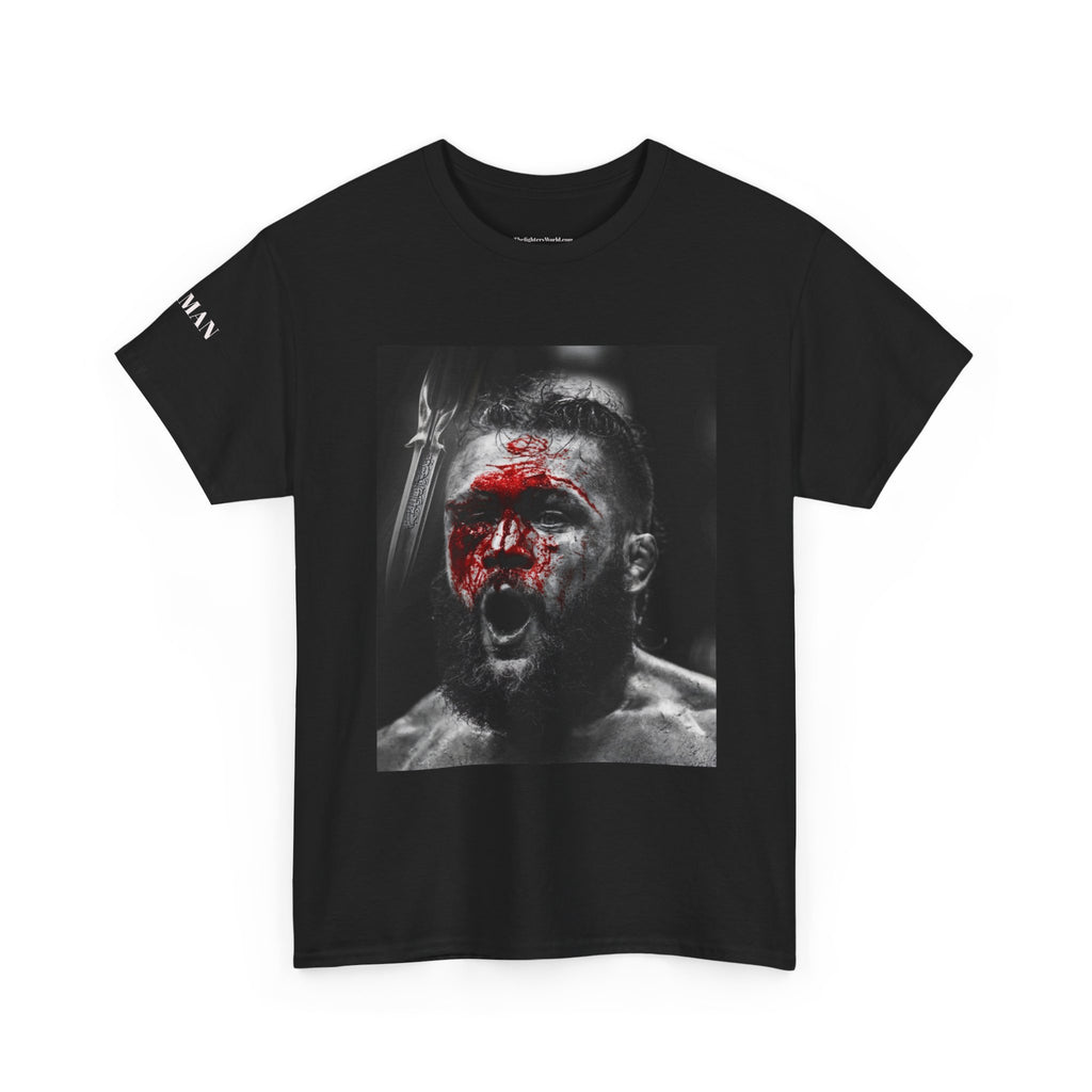 Azerbaijan Flag Tee — Gritty Warrior Portrait Graphic T-Shirt