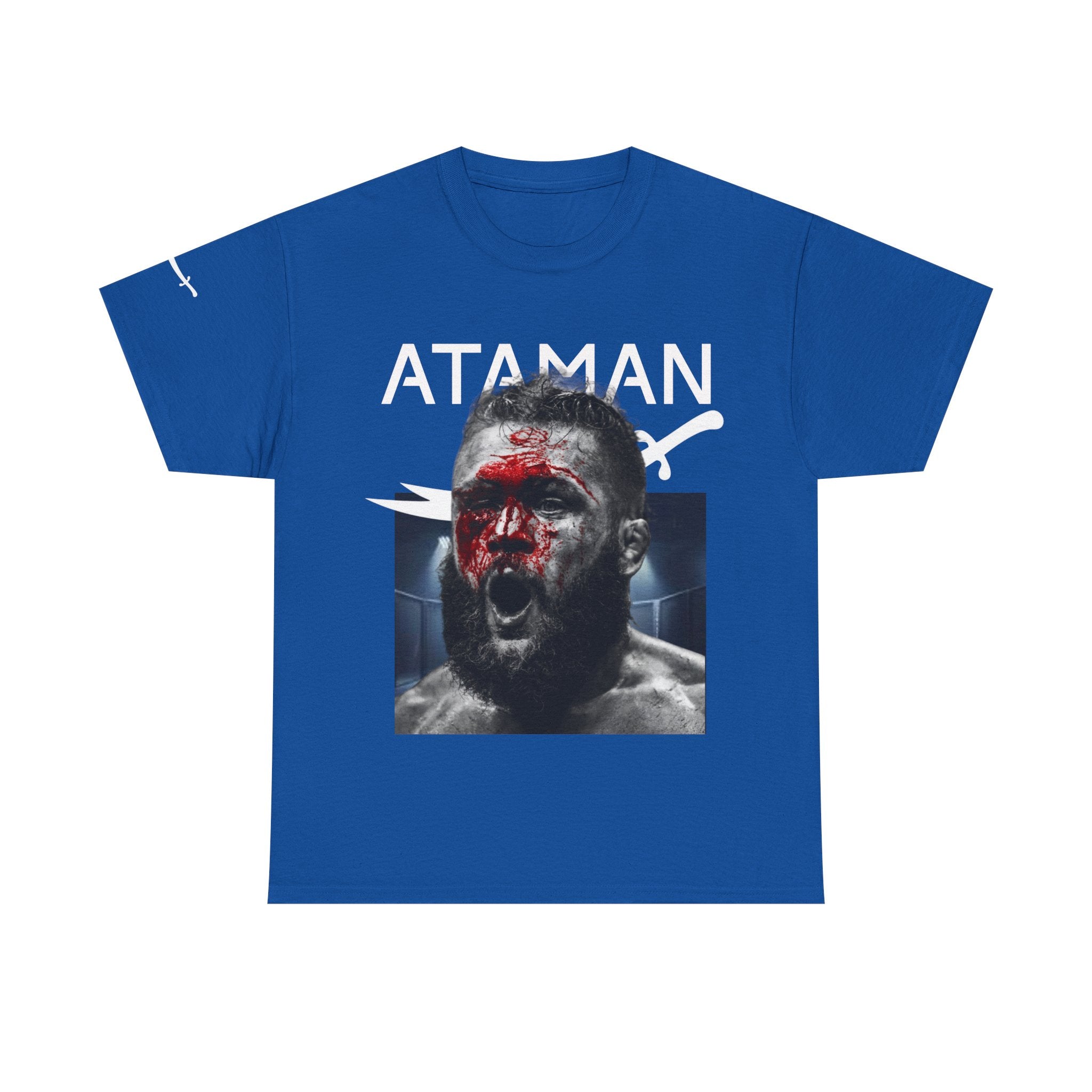 V2 Ataman MMA Fighter T-Shirt — Combat Sports Graphic Tee for Fight Fans (Sword)