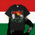 (Heavy Cotton) Kurdistan Flag Silhouette T-Shirt — Kurdish Flow Edition