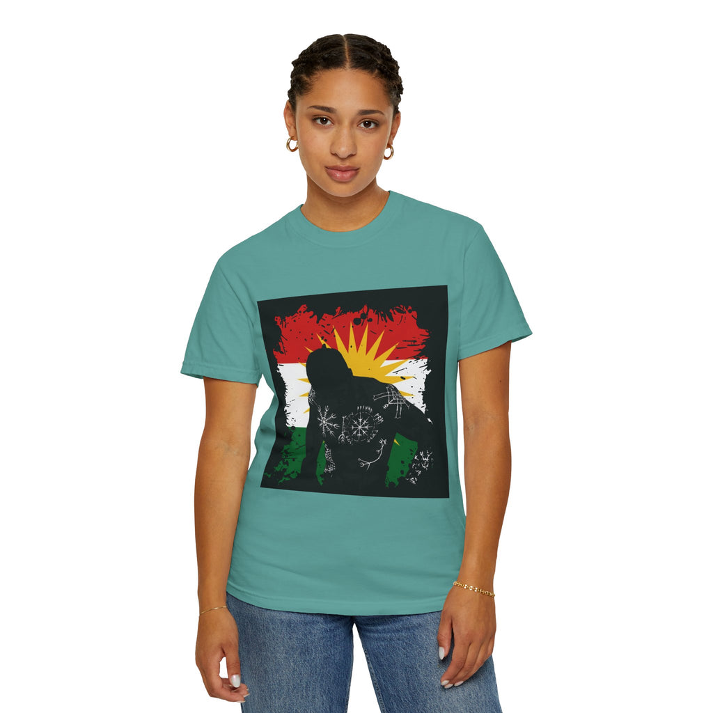 Kurdistan Flag Silhouette T-Shirt — Kurdish Pride Graphic Tee