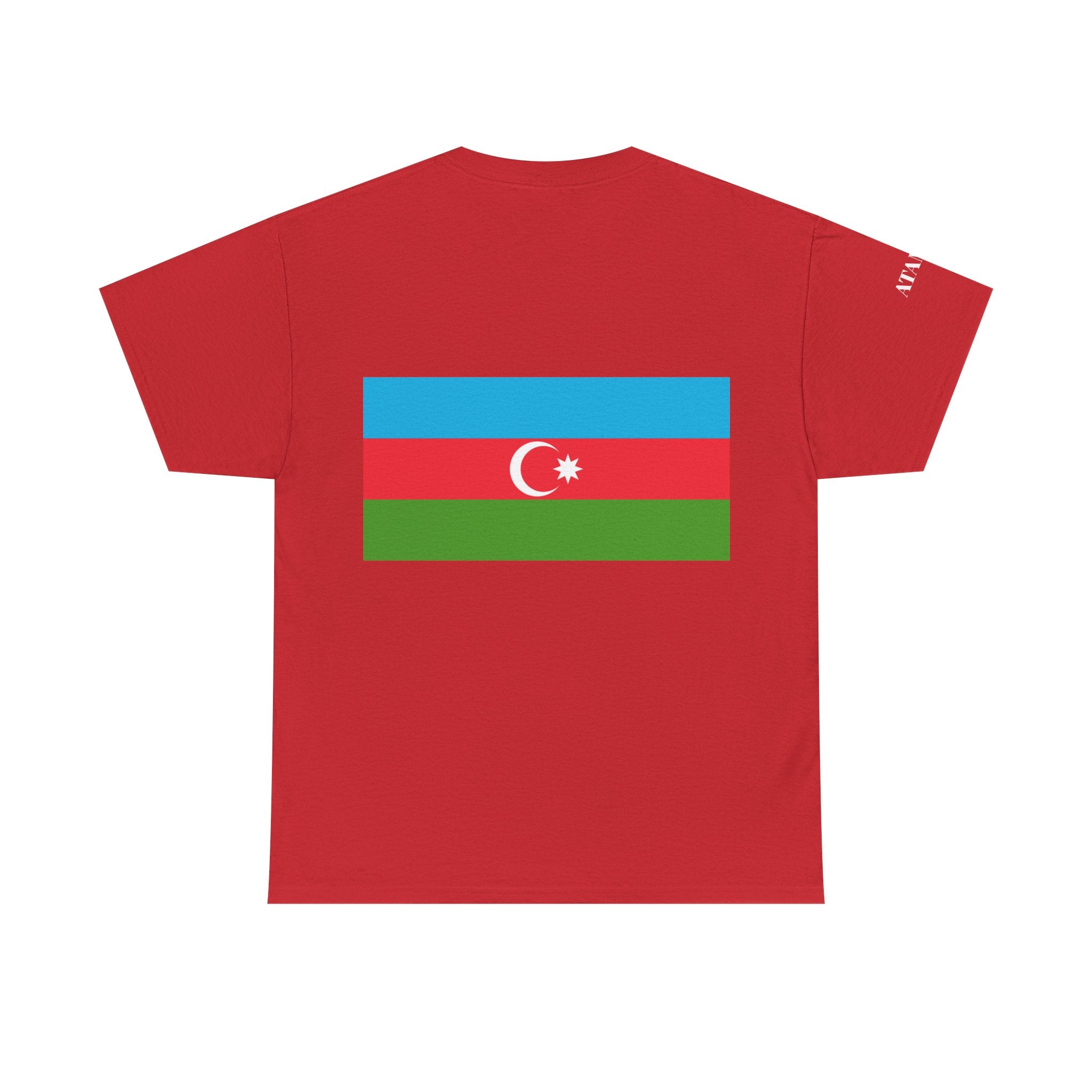 Azerbaijan Flag Tee — Gritty Warrior Portrait Graphic T-Shirt