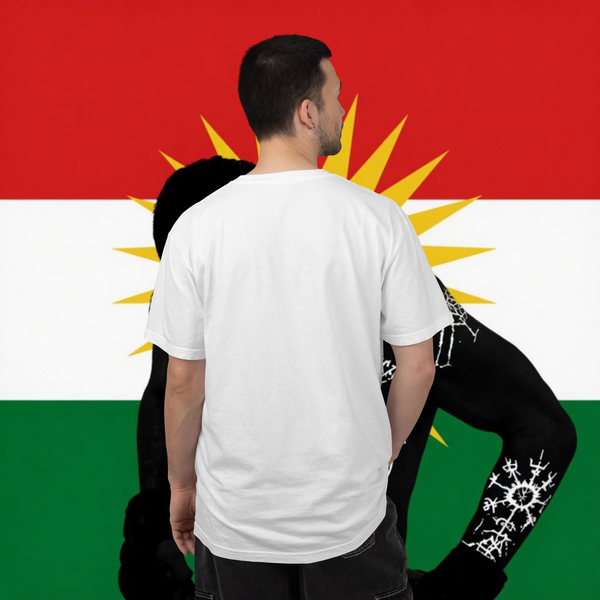 Kurdistan Flag Silhouette T-Shirt — Kurdish Pride Graphic Tee