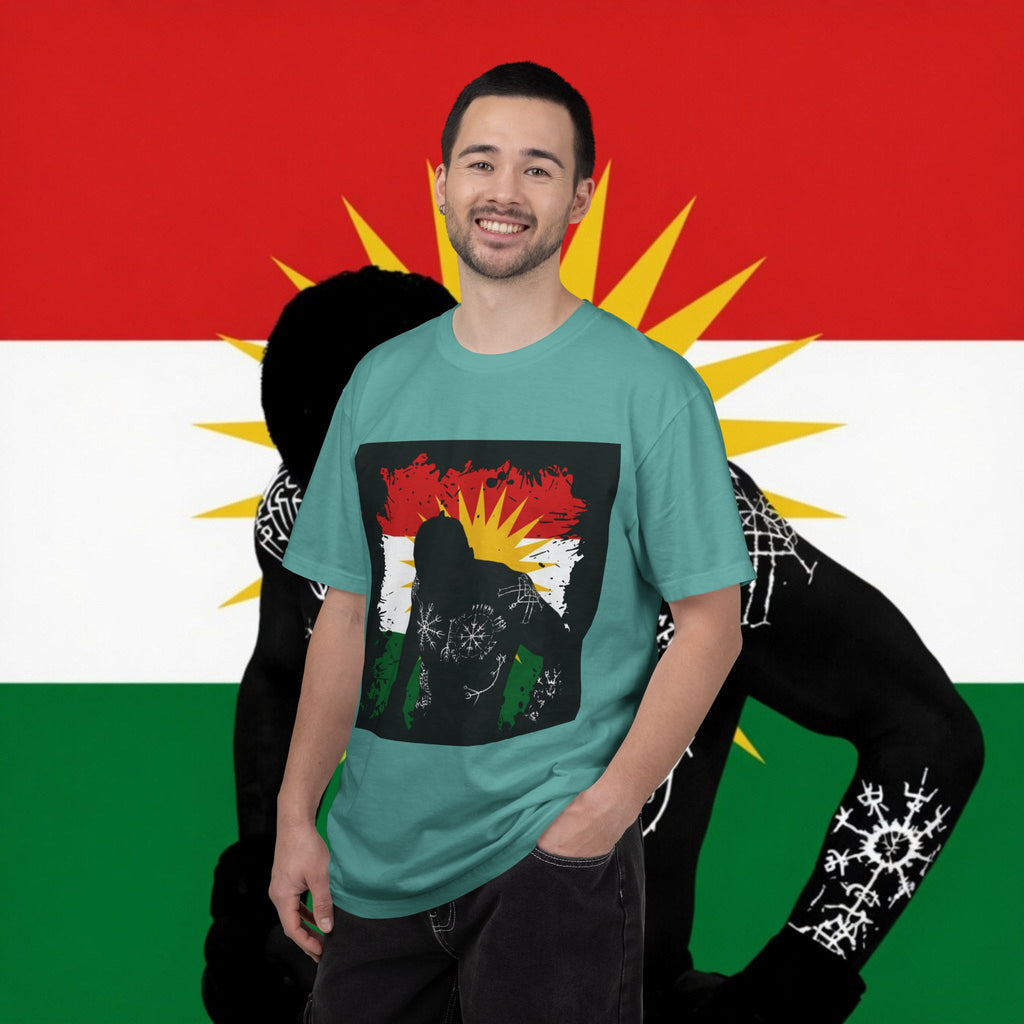 Kurdistan Flag Silhouette T-Shirt — Kurdish Pride Graphic Tee
