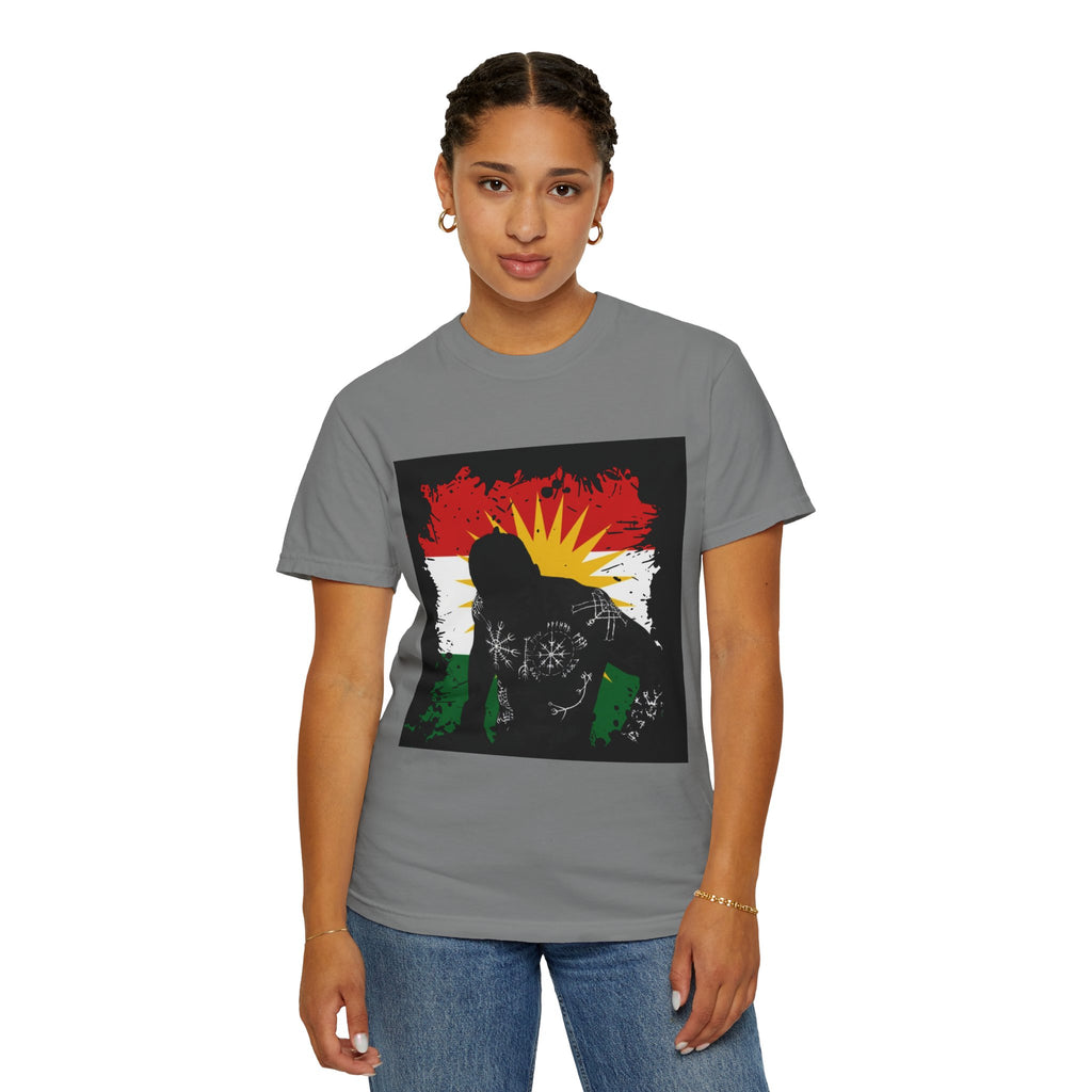 Kurdistan Flag Silhouette T-Shirt — Kurdish Pride Graphic Tee